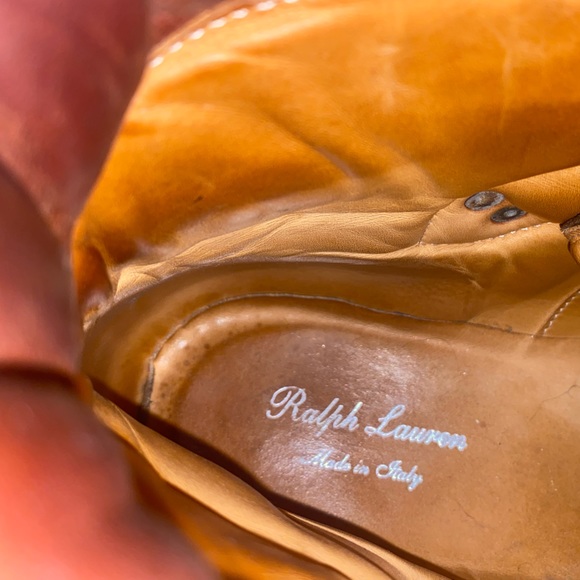 Ralph Lauren Italian Leather Hiking boots - Picture 3 of 4